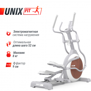 Эллиптический тренажер UNIX Fit MV-850 (Manual Incline) Wood - 2