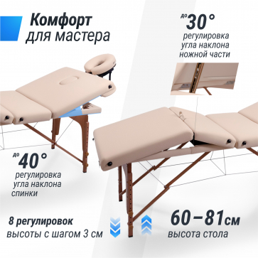 Массажный стол UNIX Premium Cream - 4